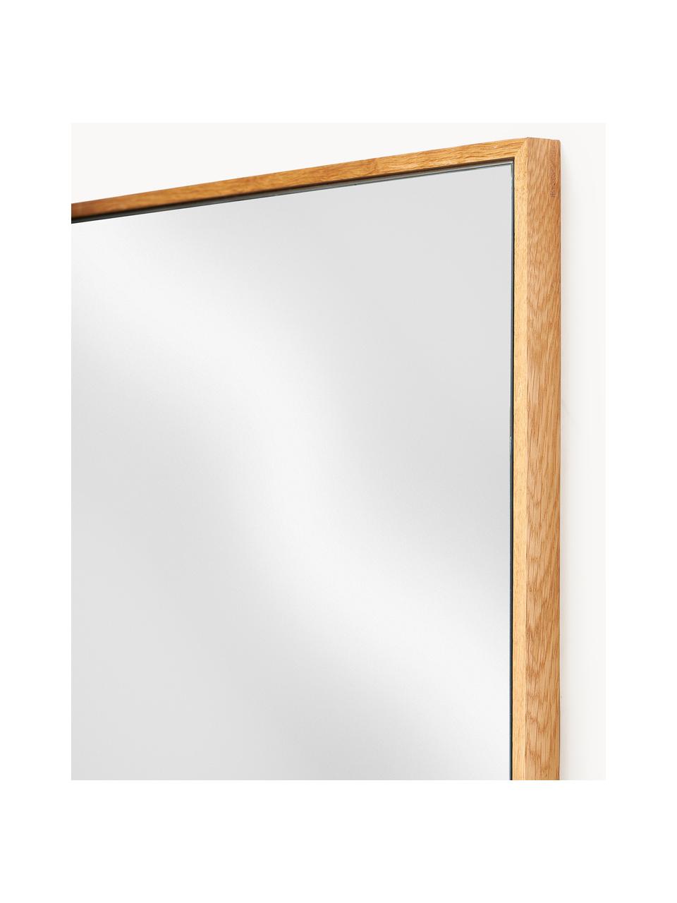 Eckiger Wandspiegel Avery mit Eichenholzrahmen, Rahmen: Eichenholz, Spiegelfläche: Spiegelglas Dieses Produk, Eichenholz, B 50 x H 70 cm