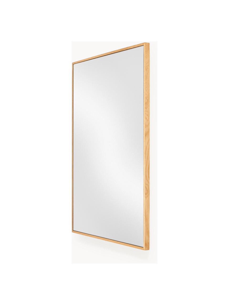 Eckiger Wandspiegel Avery mit Eichenholzrahmen, Rahmen: Eichenholz, Spiegelfläche: Spiegelglas Dieses Produk, Eichenholz, B 50 x H 70 cm