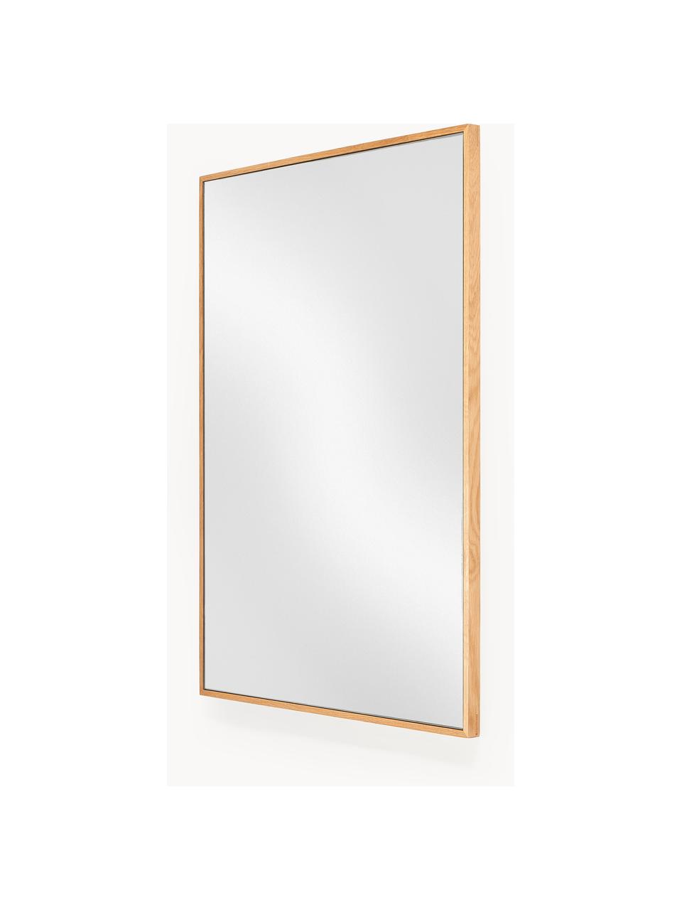 Eckiger Wandspiegel Avery mit Eichenholzrahmen, Rahmen: Eichenholz, Spiegelfläche: Spiegelglas Dieses Produk, Eichenholz, B 50 x H 70 cm