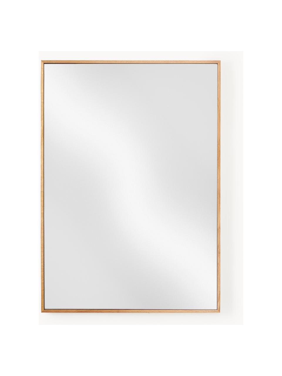 Eckiger Wandspiegel Avery mit Eichenholzrahmen, Rahmen: Eichenholz, Spiegelfläche: Spiegelglas Dieses Produk, Eichenholz, B 50 x H 70 cm