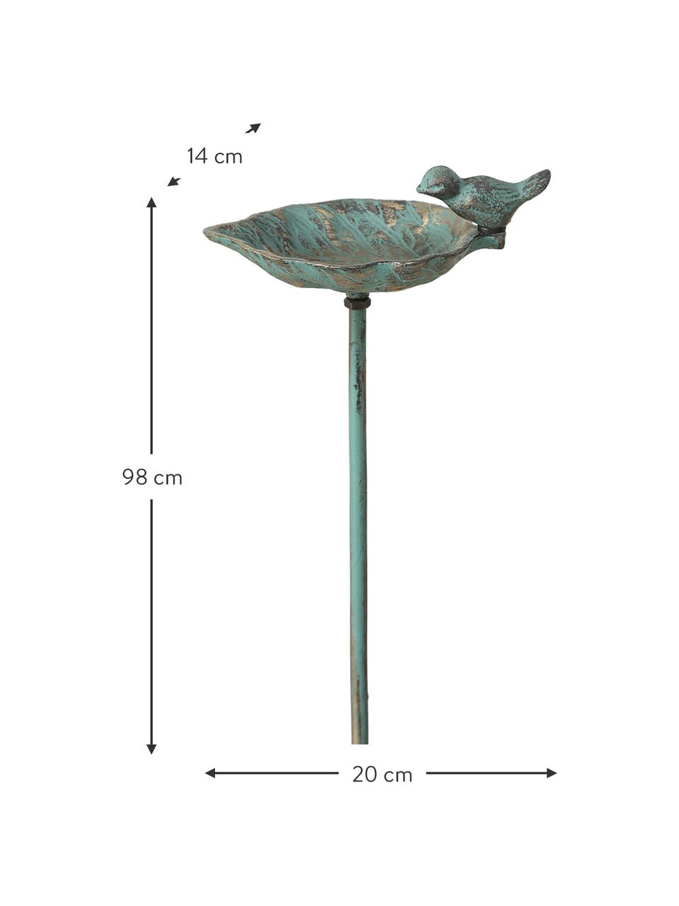 Set de baño para pájaros Liga, 2 uds., Metal recubierto, Verde, dorado, An 20 x Al 98 cm