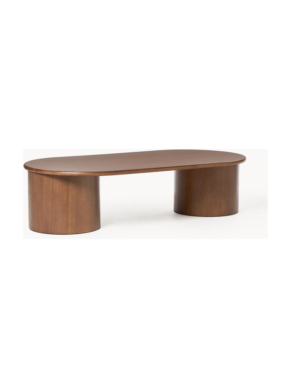 Table basse ovale en chêne Didi, Bois de chêne massif, laqué

Ce produit est fabriqué à partir de bois certifié FSC® issu d'une exploitation durable, Bois de chêne, brun foncé laqué, larg. 140 x prof. 70 cm