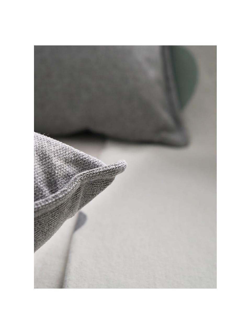 Sofa-Kissen Lennon in Hellgrau, Bezug: 100% Polyester, Webstoff Hellgrau, B 60 x L 60 cm