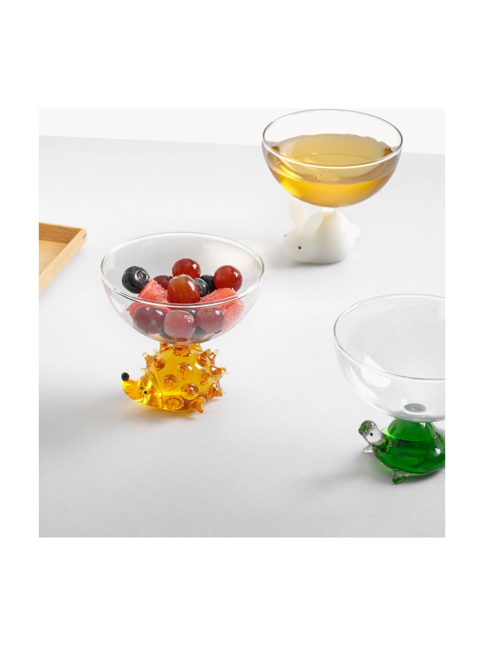Ručne vyrobený pohár na kokteily Animal Farm, Borosilikátové sklo, Priehľadná, oranžová, Ø 11 x V 10 cm, 280 ml