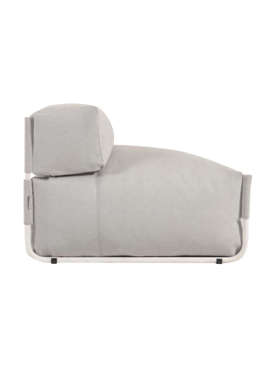 Fauteuil futon de jardin Square, Gris, larg. 101 x prof. 101 cm