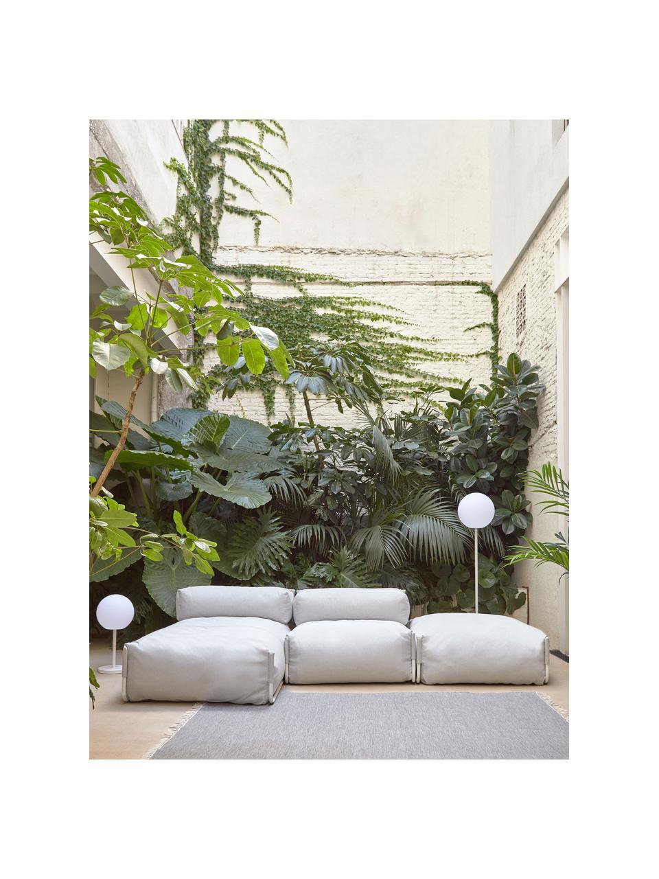 Fauteuil futon de jardin Square, Gris, larg. 101 x prof. 101 cm