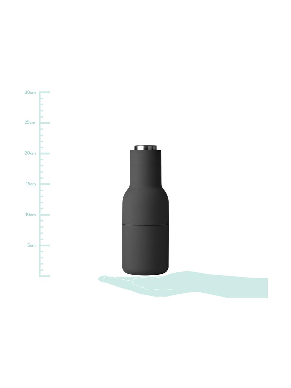 Sada mlýnků Bottle Grinder, 2 díly, Antracitová, světle šedá, Ø 8 cm, V 21 cm