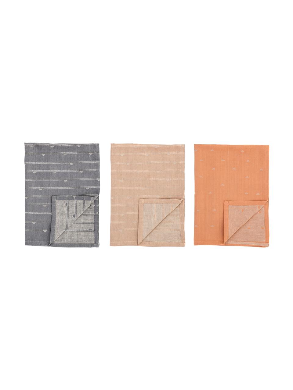 Komplet ręczników kuchennych Hein, 3 elem., 100% bawełna, Wielobarwny, S 45 x D 70 cm