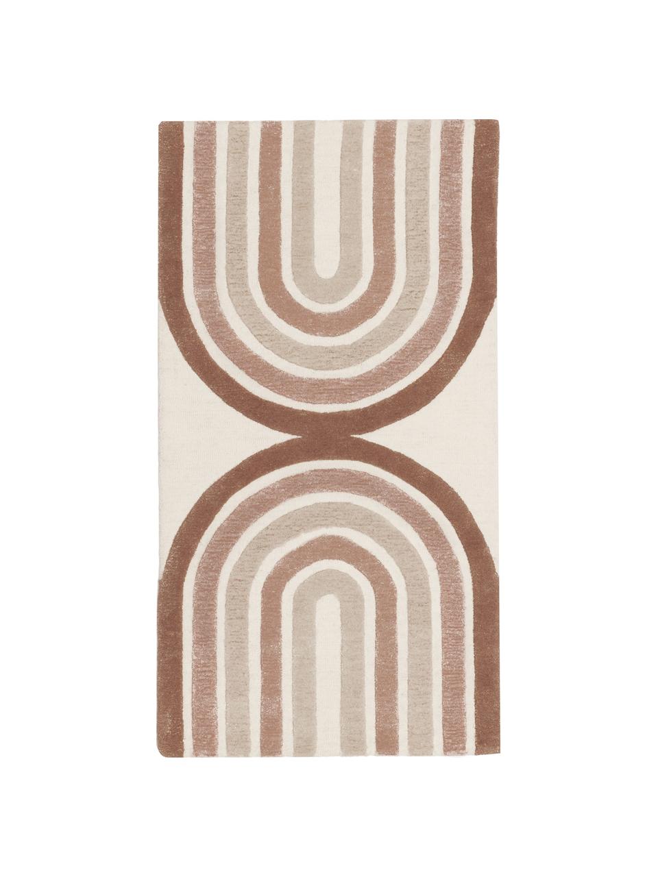 Ręcznie tuftowany dywan z niskim stosem Jules, Beżowy, S 120 x D 180 cm (Rozmiar S)