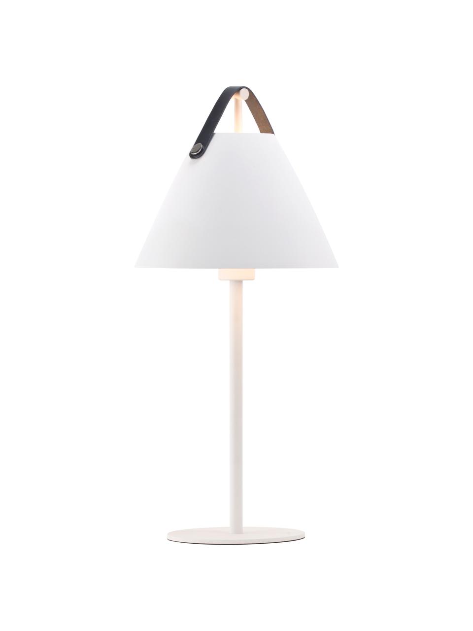 Grande lampe à poser blanche Strap, Blanc