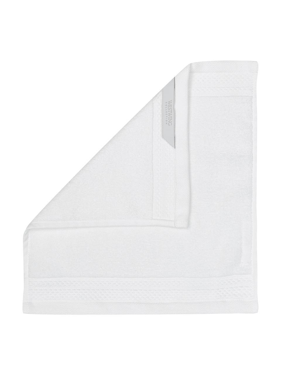 Toalla de algodón ecológico Premium, diferentes tamaños, Blanco, Toalla manos, An 50 x L 100 cm