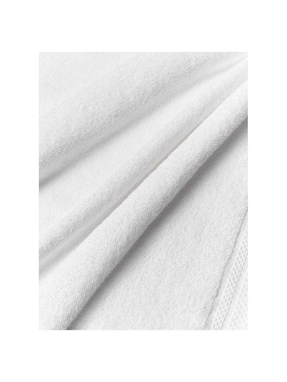 Handtuch Premium aus Bio-Baumwolle in verschiedenen Größen, 100 % Bio-Baumwolle, GOTS-zertifiziert (von GCL International, GCL-300517)
 Schwere Qualität, 600 g/m², Weiß, Handtuch, B 50 x L 100 cm