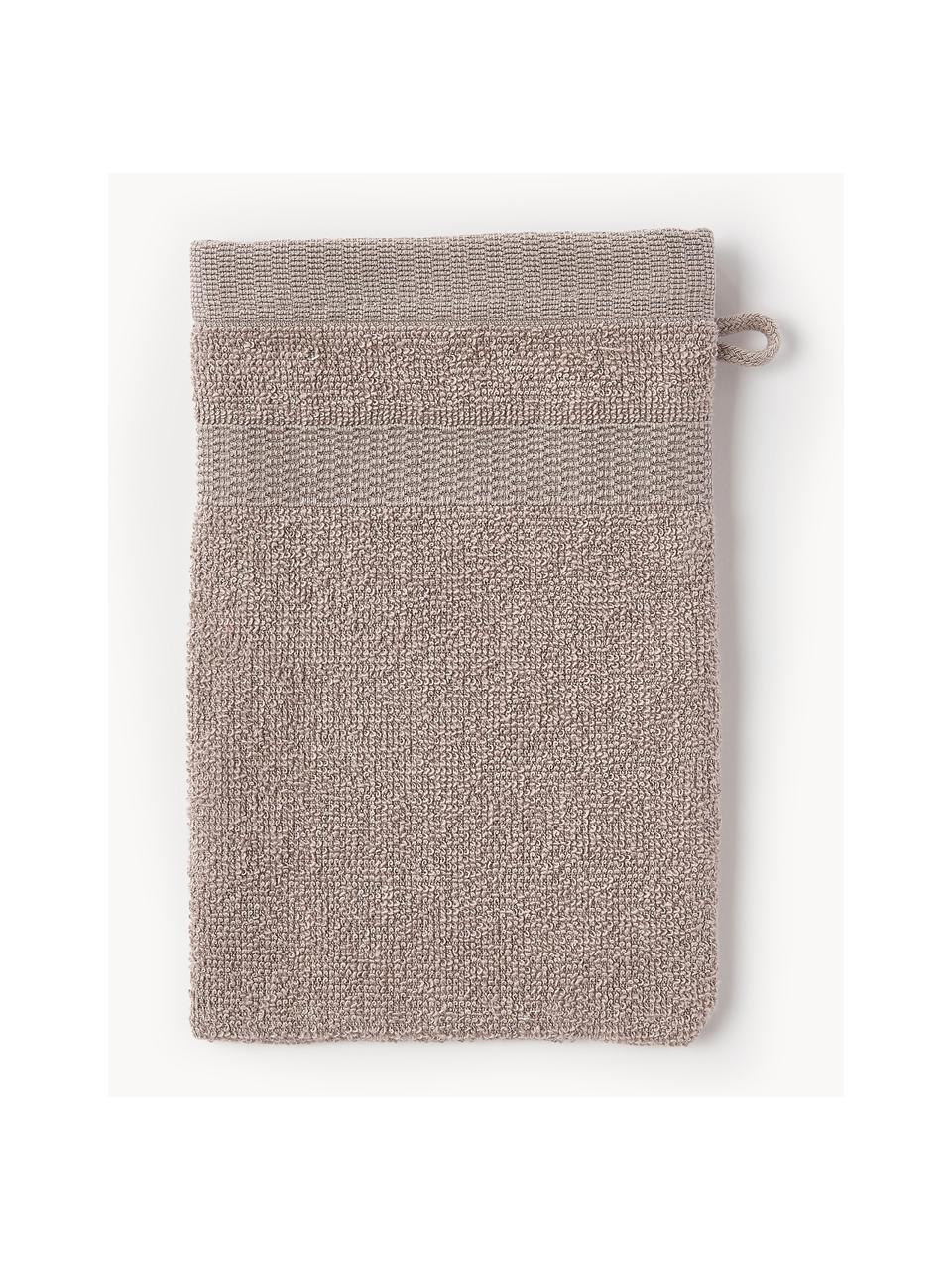 Set de toallas texturizadas Yara, 3 uds., Malva, Manoplas de baño, An 16 x Al 22 cm