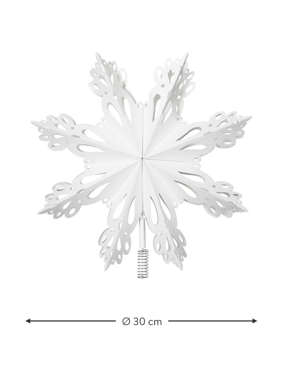 Piek Christmas Star, Papier, metaal, Wit, Ø 30 cm