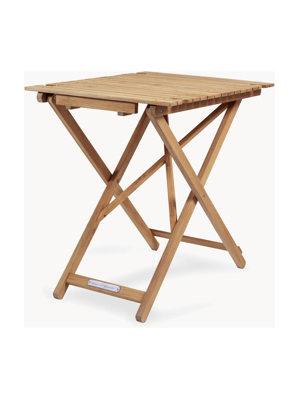 Skladací záhradný stôl Compact, Tíkové drevo, Tíkové drevo, Š 65 x H 73 cm
