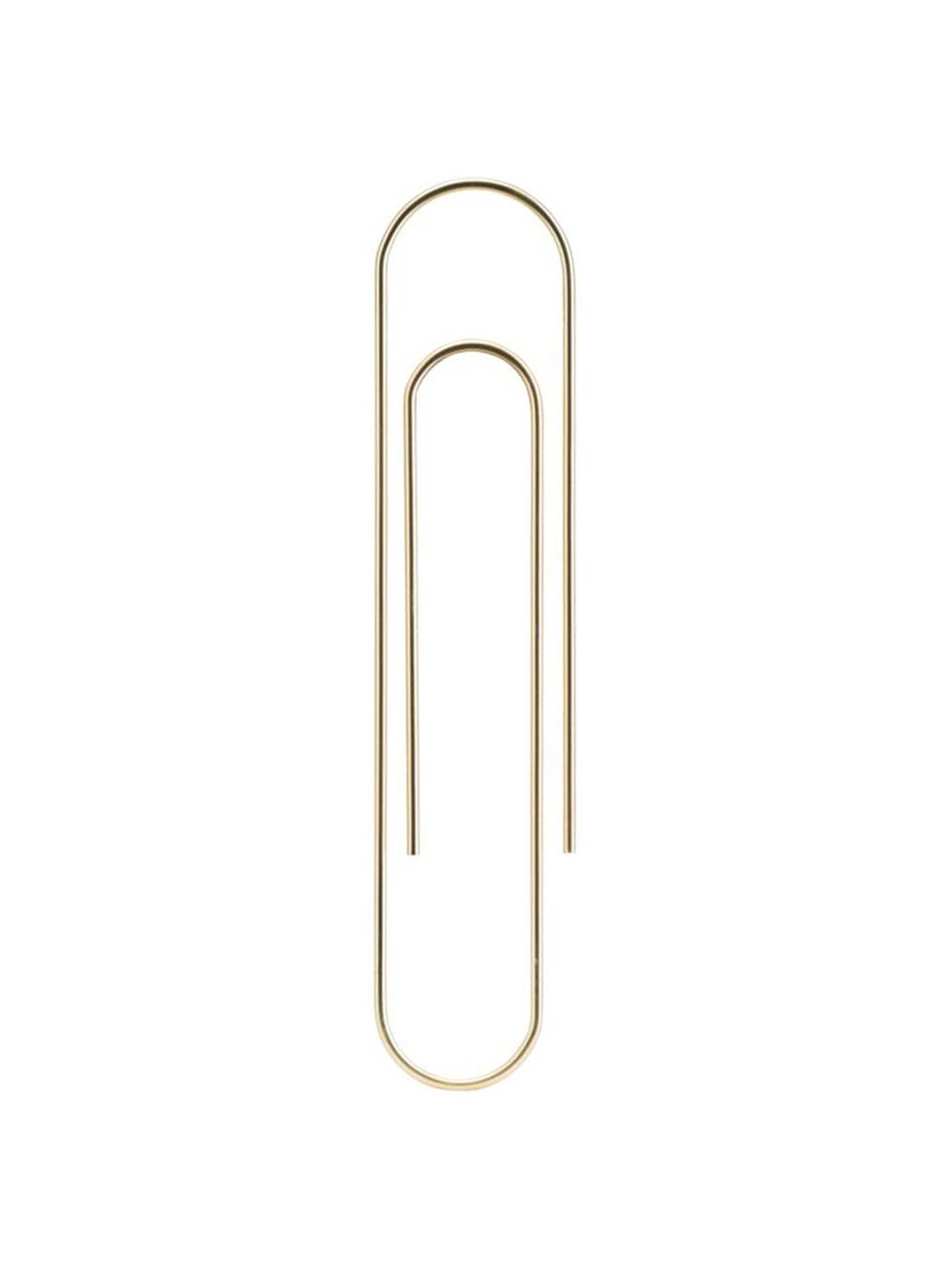 Bladwijzer Mega Clip in goud, Gecoat metaal, Messingkleurig, B 6 x H 25 cm