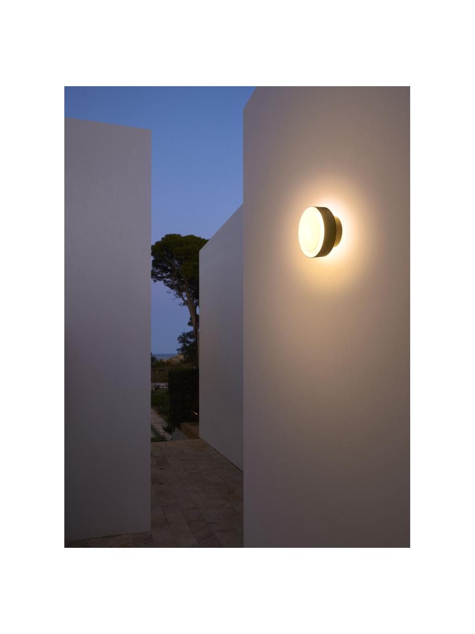 Applique murale d'extérieur LED soufflée bouche Plaff-On!, intensité lumineuse variable, Blanc, noir, Ø 16 x prof. 9 cm