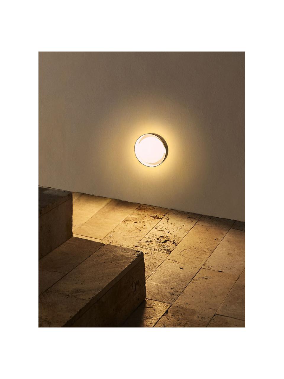 Applique murale d'extérieur LED soufflée bouche Plaff-On!, intensité lumineuse variable, Blanc, noir, Ø 16 x prof. 9 cm