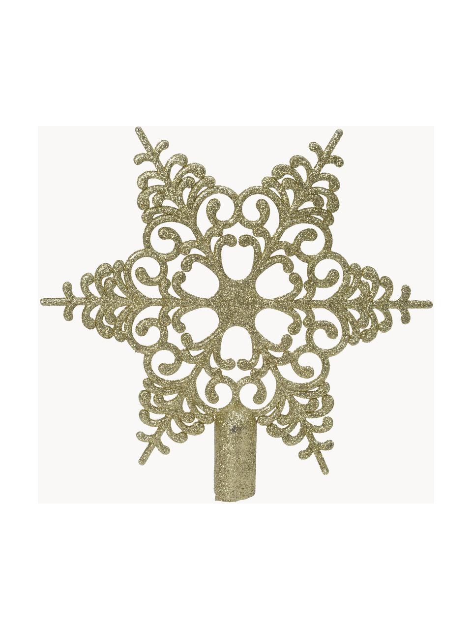 Estrella Árbol de Navidad Adelle, Plástico, Dorado, Ø 19 x Al 19 cm