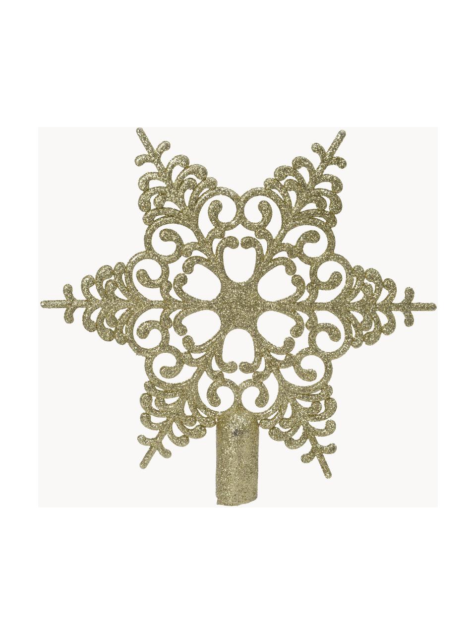 Kerstboom piek Adelle, Kunststof, Goudkleurig, Ø 19 x H 19 cm