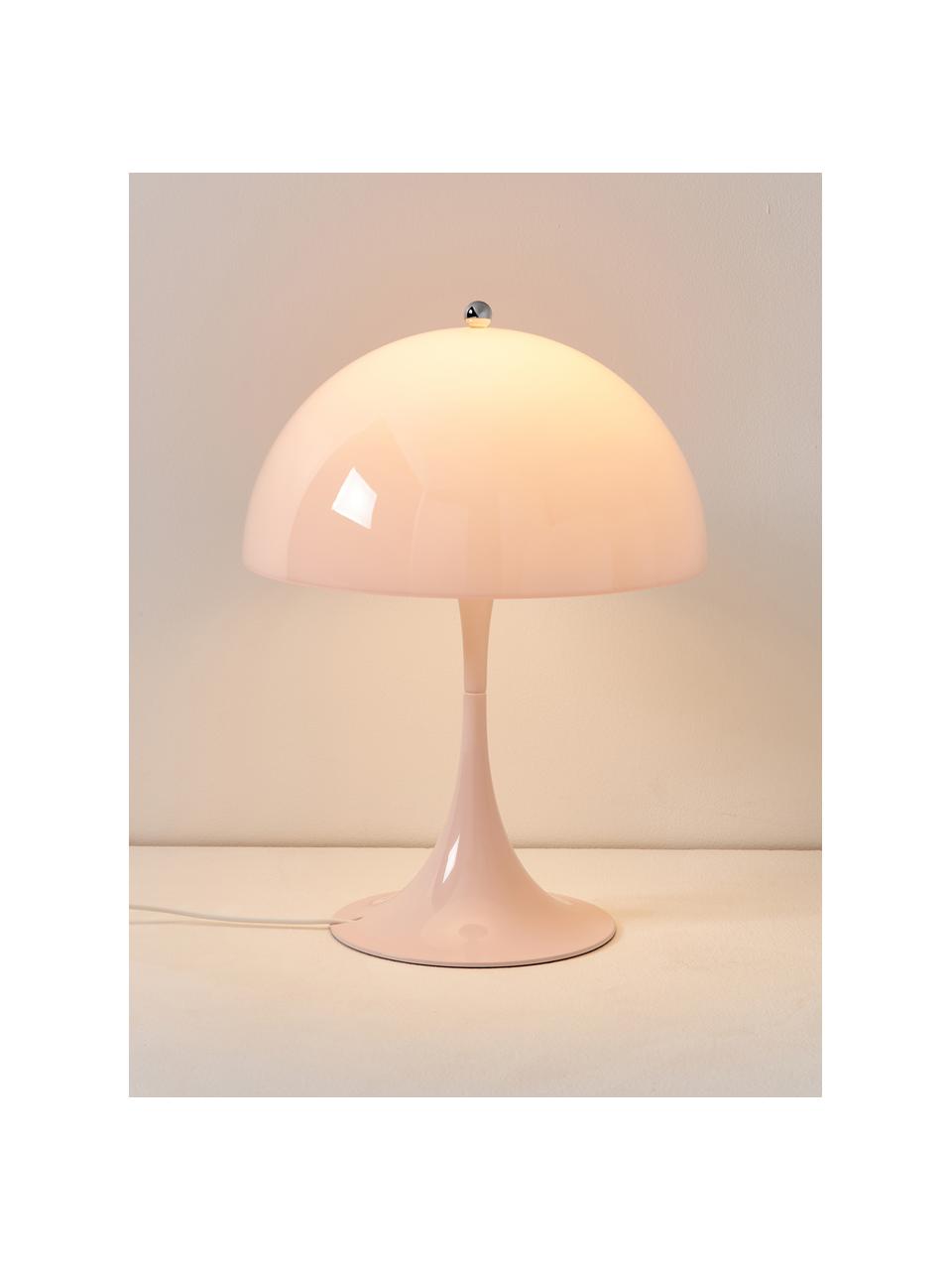 Stmievateľná stolová LED lampa Panthella, V 34 cm, Akrylové sklo svetloružová, Ø 25 x V 34 cm