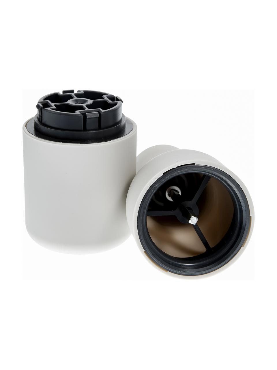 Set saliera e pepiera di design con coperchio in acciaio inossidabile Bottle Grinder 2 pz, Coperchio: acciaio inossidabile, Antracite, grigio chiaro, argentato, Ø 8 x Alt. 21 cm