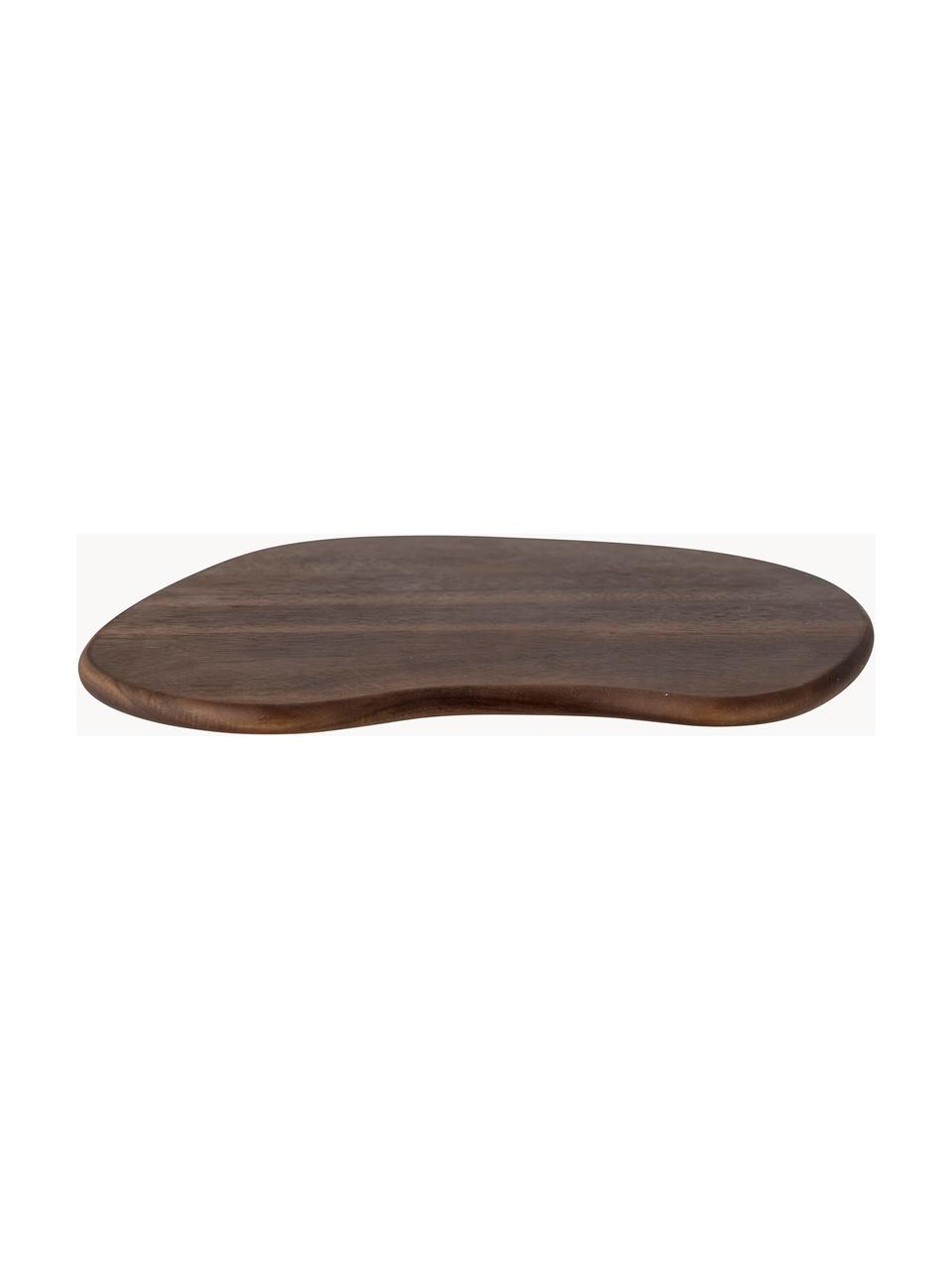 Deska do krojenia z drewna akacjowego Savin, Drewno akacjowe, Ciemne drewno naturalne, D 39 x S 35 cm