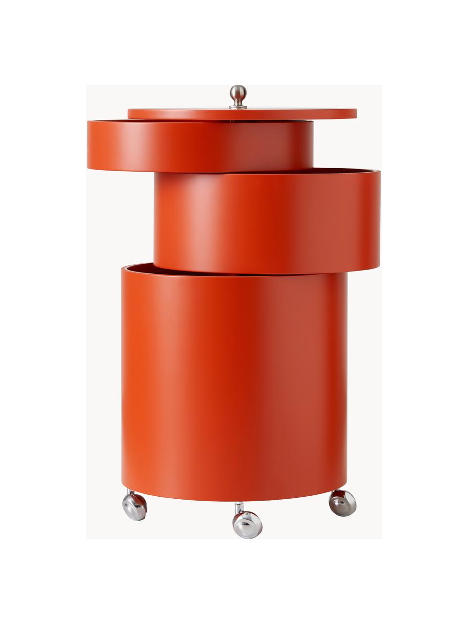 Okrúhly prenosný kontajner Barboy, Červená, Ø 38 x V 73 cm