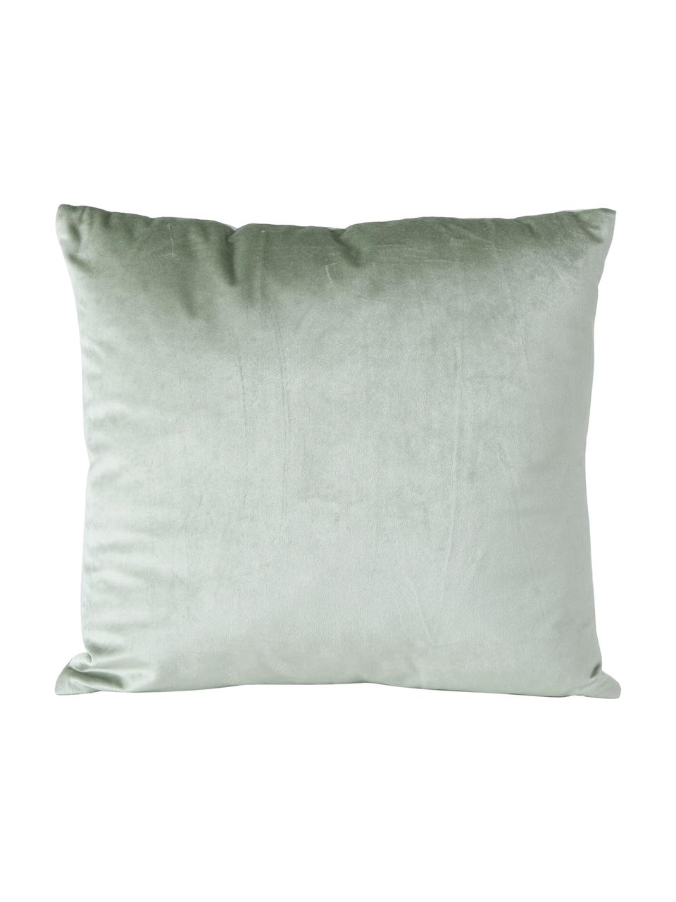 Coussin 45x45 vert sauge Elise, Vert sauge, couleur dorée