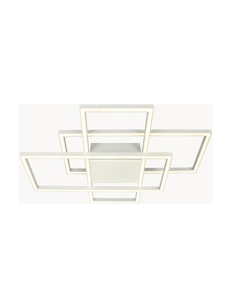 Plafoniera a LED dimmerabile New York, Struttura: metallo rivestito, Bianco, Larg. 66 x Alt. 9 cm