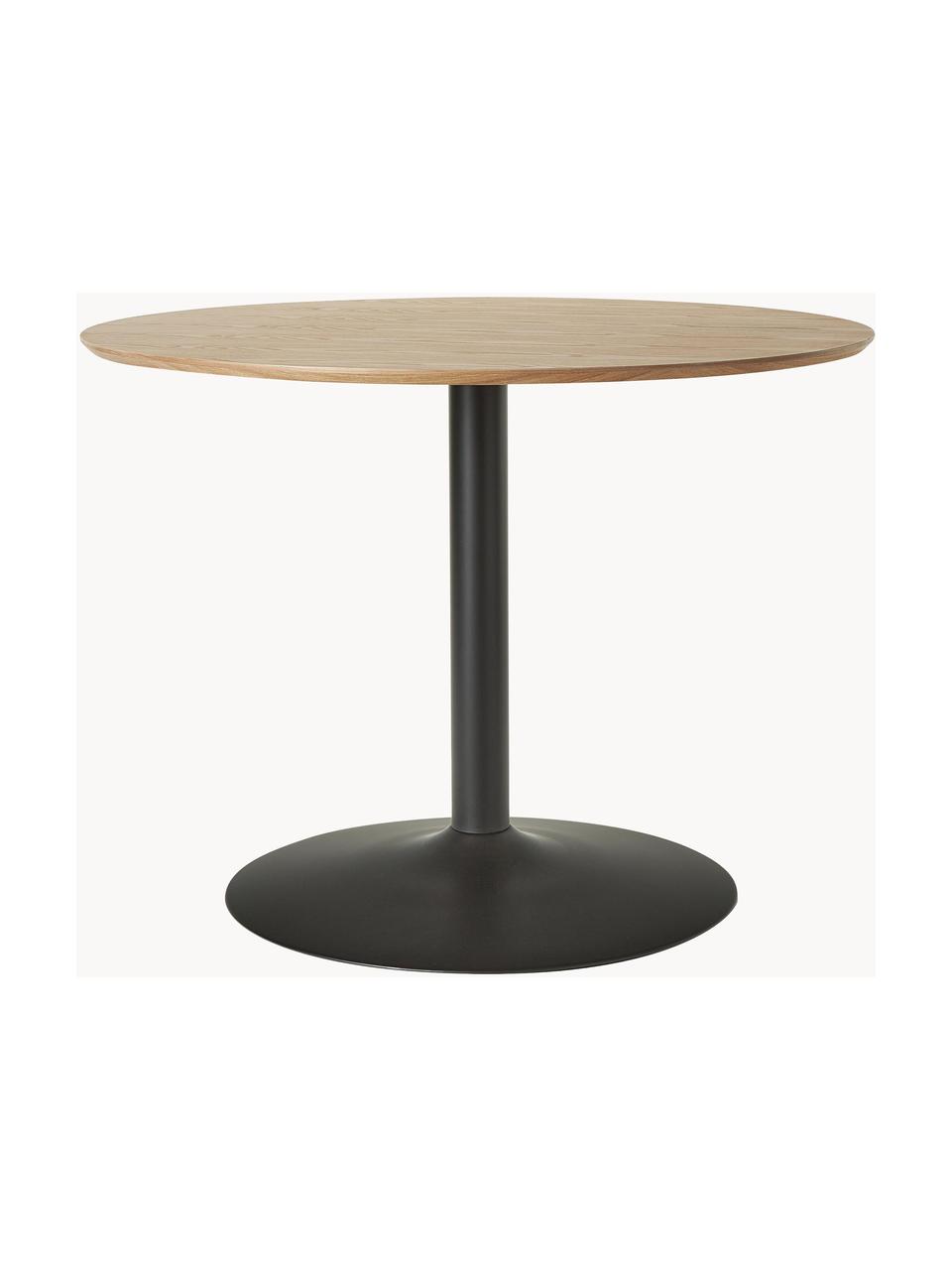 Okrúhly stôl Menorca, v rôznych veľkostiach, Jaseňové drevo, čierna, Ø 100 cm