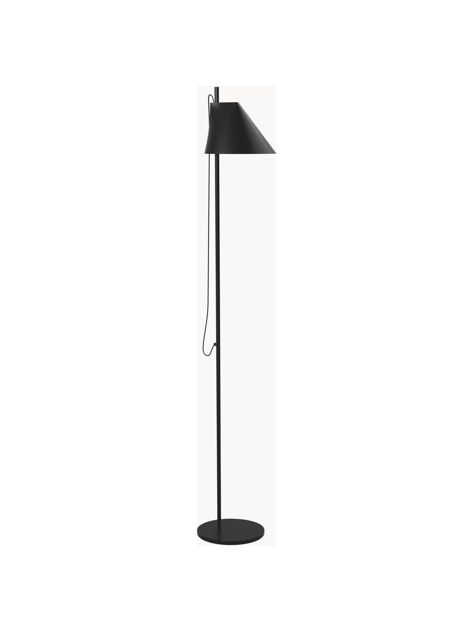 Dimmbare LED-Leselampe Yuh mit Timerfunktion, Schwarz, H 140 cm