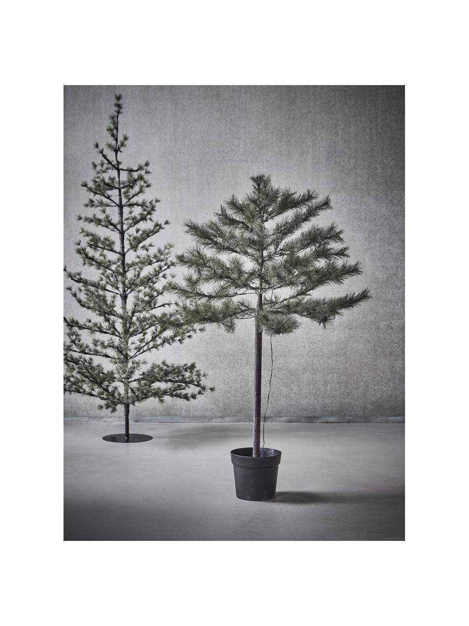 Albero di Natale con luci LED e funzione timer Peuce, Verde scuro, Ø 96 x Alt. 150 cm