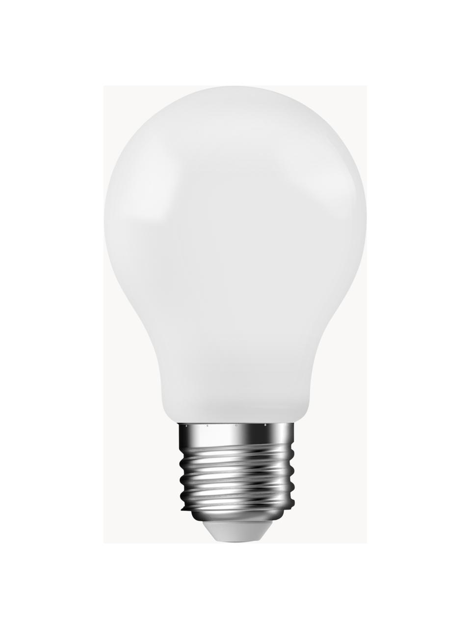 Lampadine E27, luce regolabile, bianco caldo, 3 pz, Lampadina: vetro, Bianco, Ø 6 x Alt. 10 cm