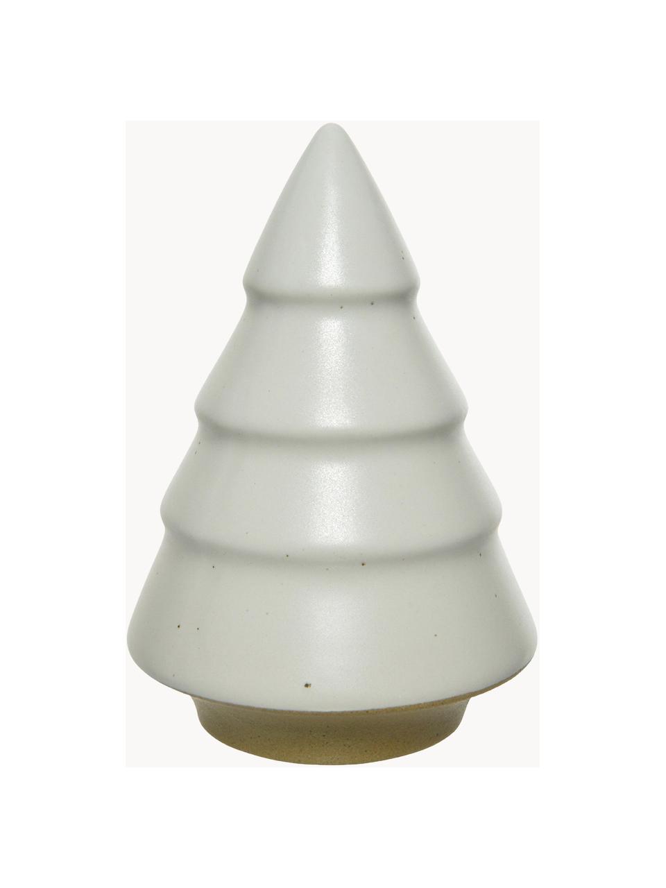 Sapin décoratif Hope, Grès cérame, Blanc, couleur crème, Ø 14 x haut. 20 cm