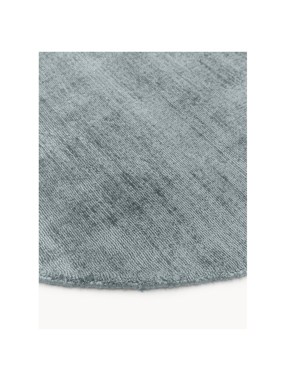 Okrúhly koberec z viskózy Jane, Sivomodrá, Ø 150 cm (veľkosť M)