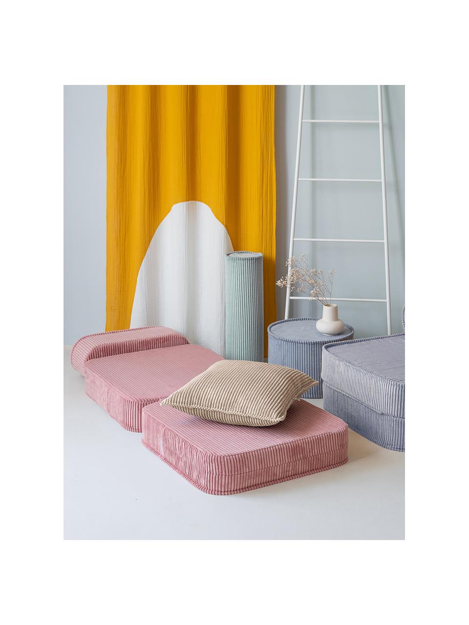 Kinder klapfauteuil Sugar van corduroy, Bekleding: corduroy (100% polyester), Corduroy oudroze, B 70 x H 40 cm