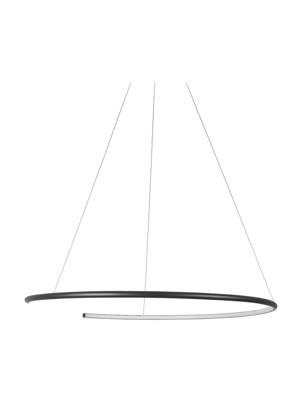 Grande suspension LED moderne Breda, Noir