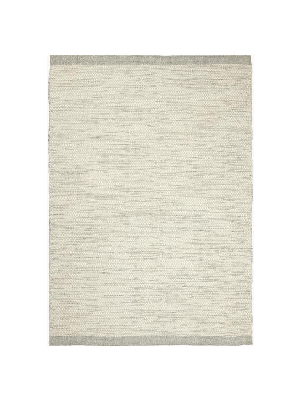 Alfombra corredor artesanal de lana Asko, Parte superior: 90% lana, 10% algodón, Reverso: algodón Las alfombras de , Beige, An 70 x L 140 cm (Tamaño XS)