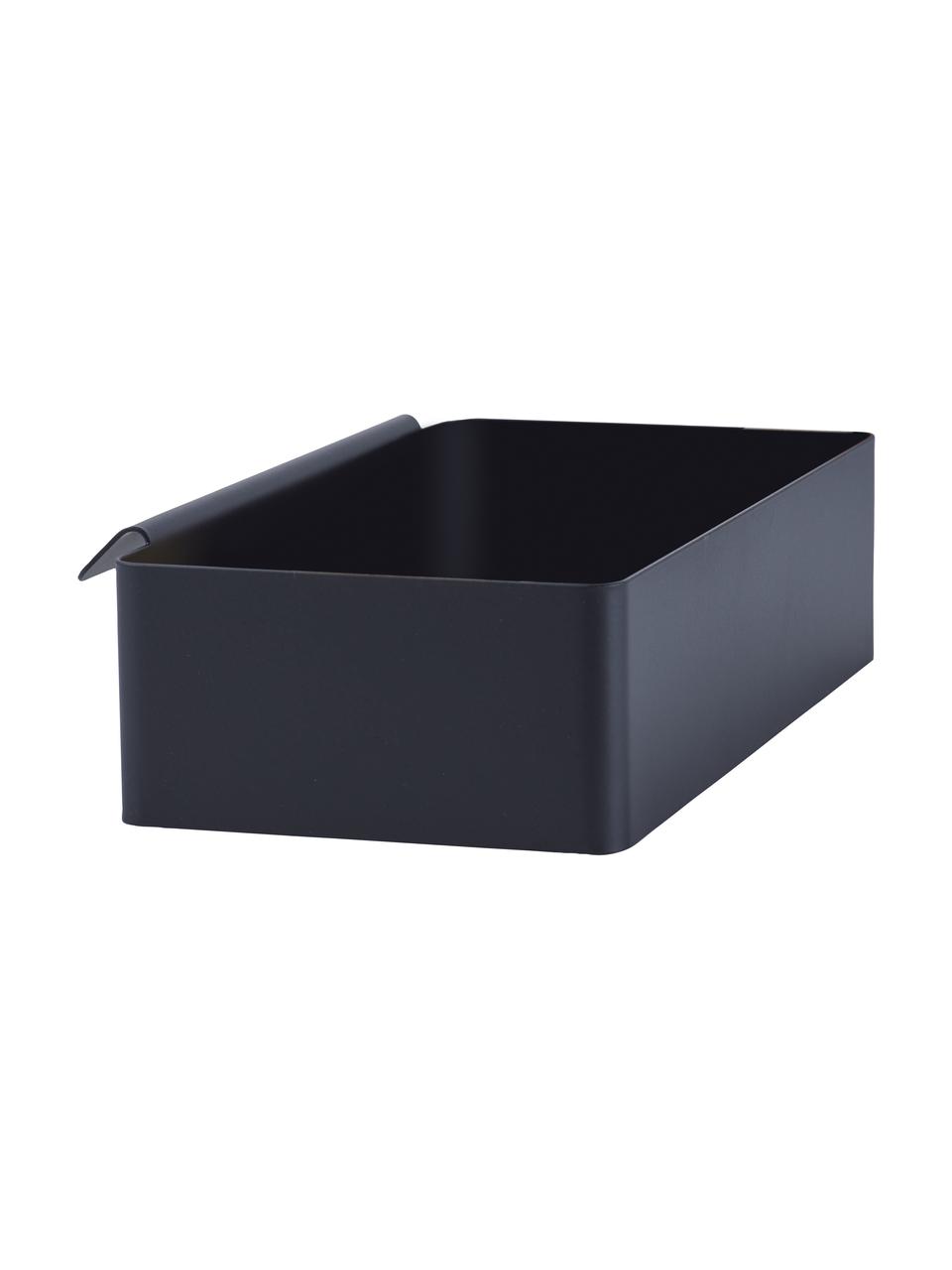 Contenitore da cucina in acciaio Flex, Acciaio rivestito, Nero, Larg. 21 x Alt. 5 cm
