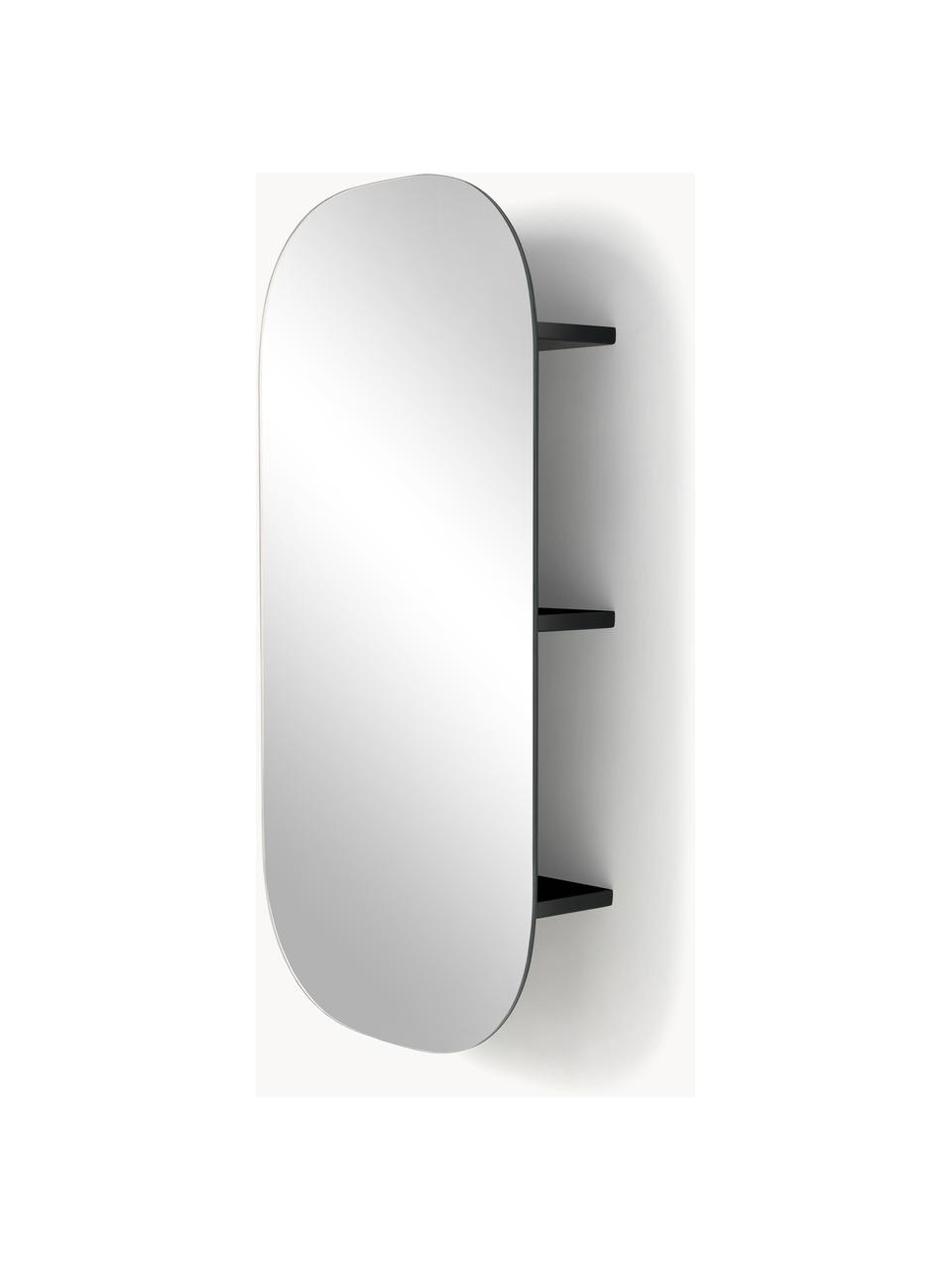 Espejo de pared sin marco Bryan, Parte trasera: tablero de fibras de dens, Plateado, An 45 x Al 90 cm
