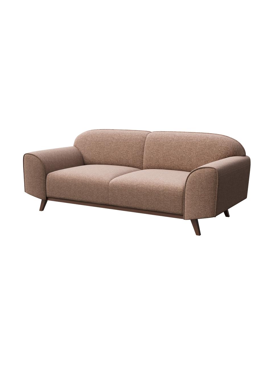 Sofa Nesbo (2-osobowa), Tapicerka: 100% poliester, Nogi: metal lakierowany, Blady różowy, S 193 x G 83 cm