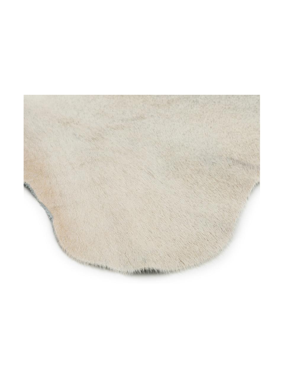 Tapis en peau de vache Anna, Peau de vache, Beige, Peau de vache, exemplaire unique nº 1090, 160 x 180 cm