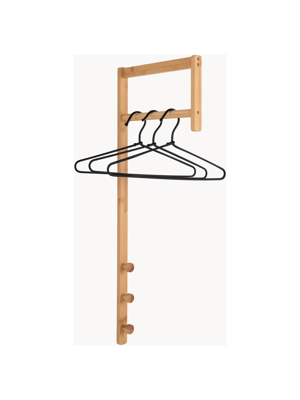 Wandgarderobe Trento aus Bambusholz, Bambusholz, Bambusholz, B 3 x H 82 cm