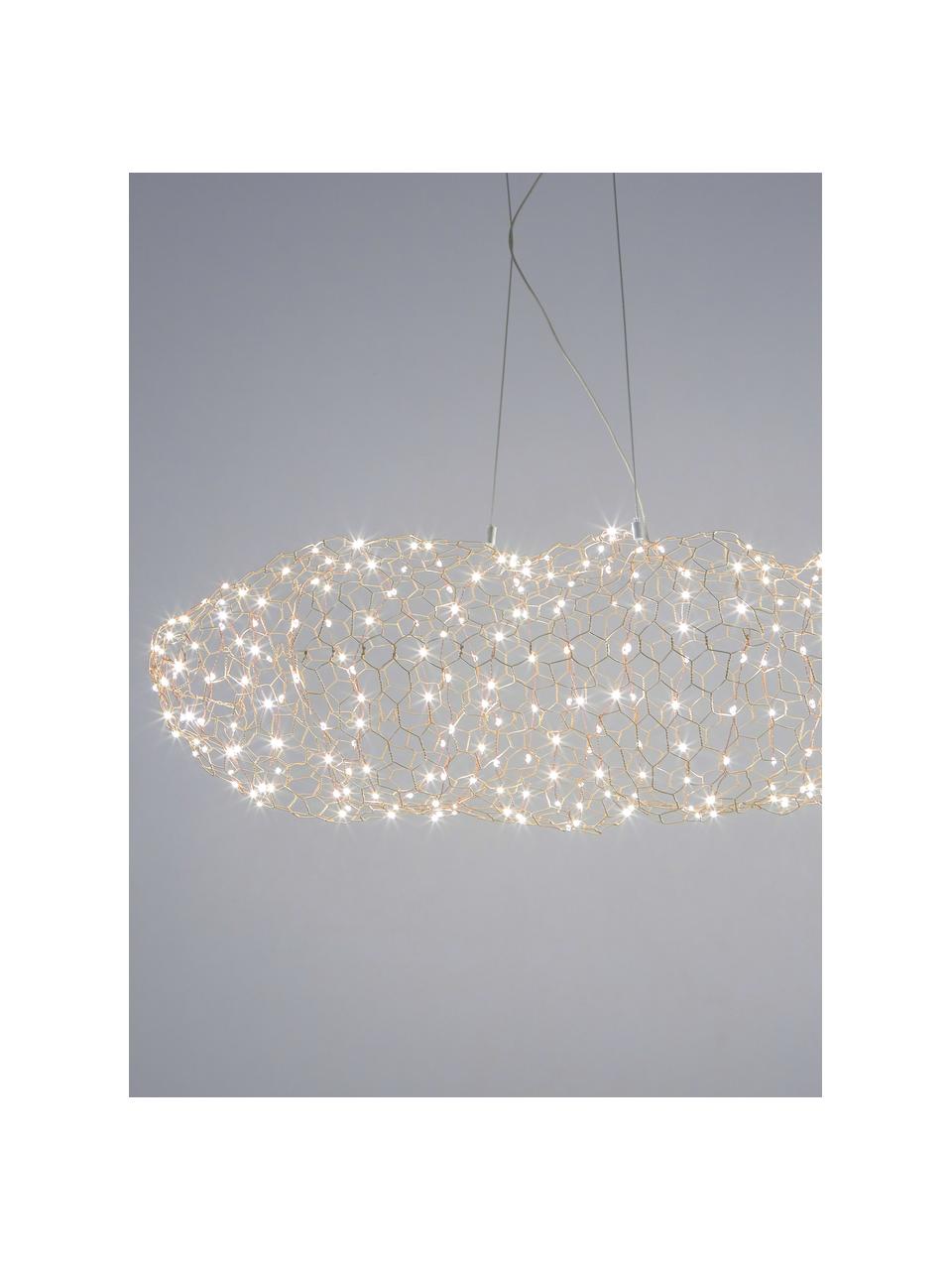 Lámpara de techo grande LED Hayden, Cable: plástico, Latón, An 76 x Al 27 cm