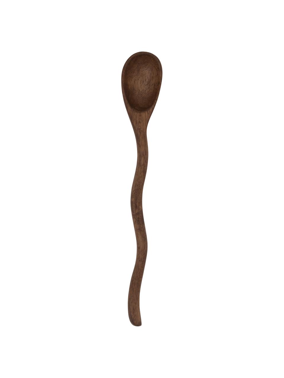 Cuillère à soupe Twist de bois de manguier, Bois de manguier, enduit, Bois foncé, Long. 19 cm