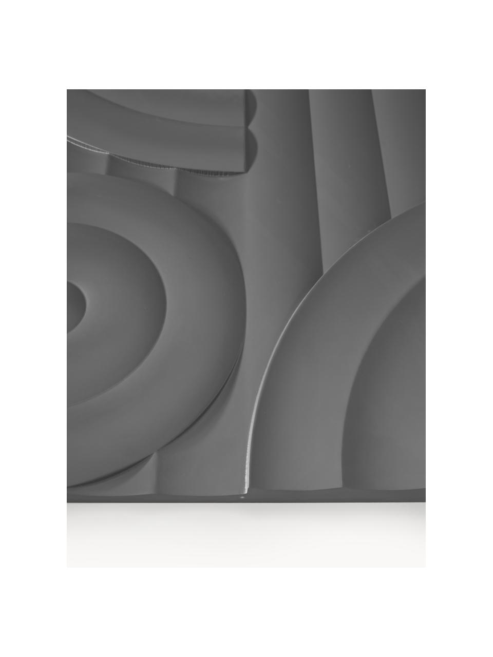Decorazione da parete Massimo, Pannello MDF (fibra a media densità), Grigio scuro, Larg. 80 x Alt. 80 cm