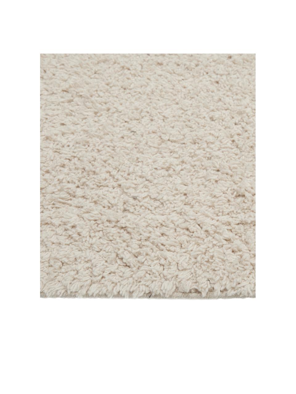 Tapis moderne beige avec dessin abstrait Closed Eye, Beige, noir