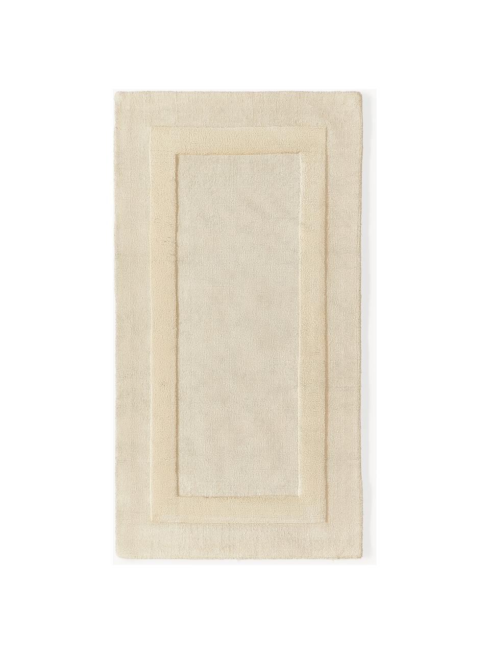 Ręcznie tkany dywan z bawełny Dania, 100% bawełna z certyfikatem GRS, Beżowy, S 80 x D 150 cm (Rozmiar XS)