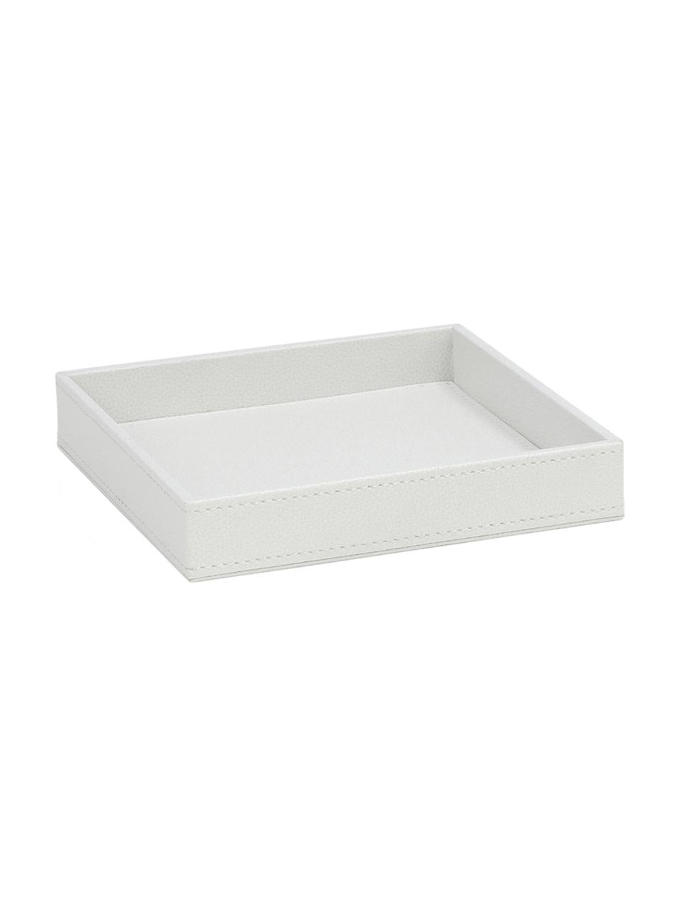 Plateau décoratif Server, Blanc, larg. 18 x prof. 18 cm